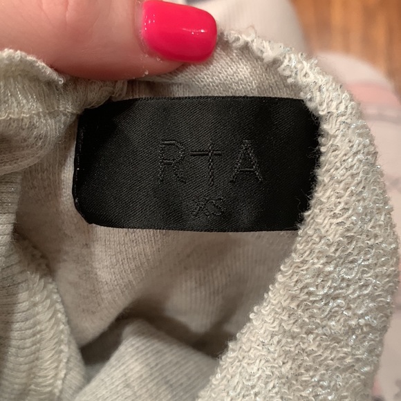 RTA langley metallic terry sweatshirt - Picture 5 of 5